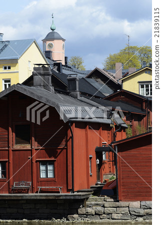 view of the ancient city Porvoo, Finland 21839115
