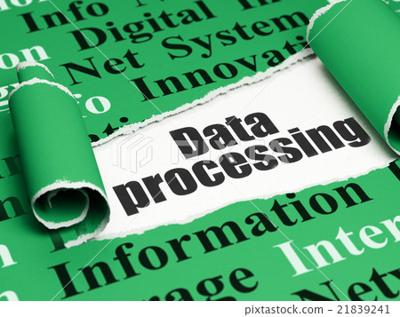 Data concept: black text Data Processing under the - Stock Illustration ...