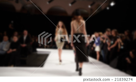 Fashion runway out of focus.  21839274