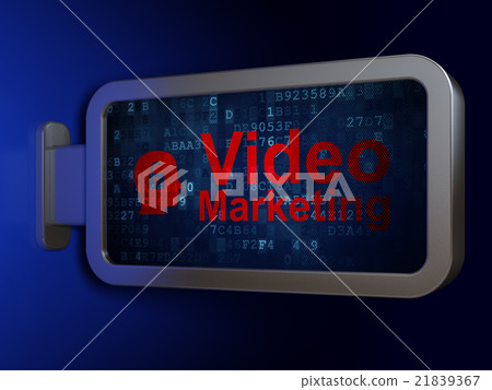 Finance concept: Video Marketing and Head With Finance concept: Video Marketing and Head With 21839367