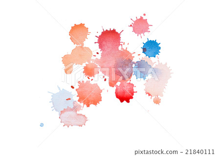 Watercolor, gouache paint. Blue Abstract stains Watercolor, gouache paint. Blue Abstract stains 21840111