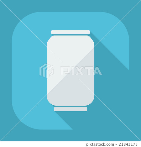 Flat modern design with shadow icons beverage 21843173