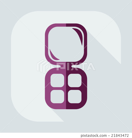 Flat modern design with shadow icon pocket mirror Flat modern design with shadow icon pocket mirror 21843472