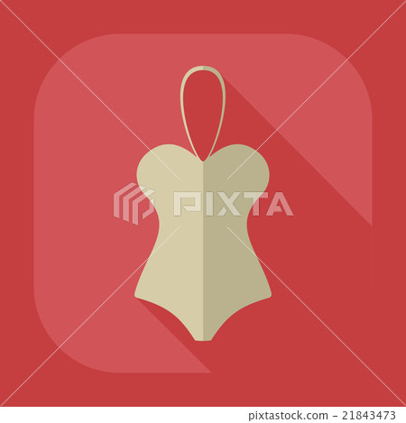 Flat modern design with shadow icon swimsuit 21843473