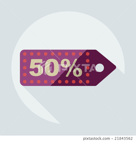 Flat modern design with shadow Sticker prices sale 21843562