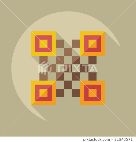 Flat modern design with shadow icons QR code 21843571