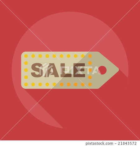 Flat modern design with shadow Sticker prices sale 21843572