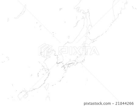 日本周邊地圖線 21844266
