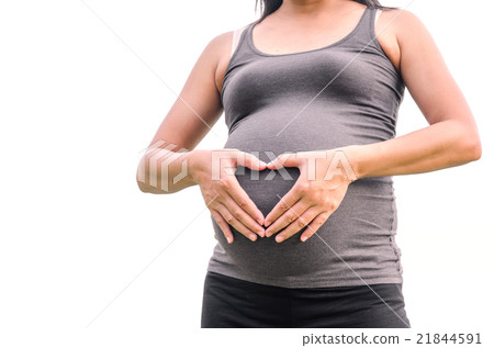 pregnant woman put her hands on belly pregnant woman put her hands on belly 21844591