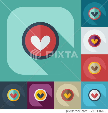 Flat modern design with shadow icons everlasting 21844669