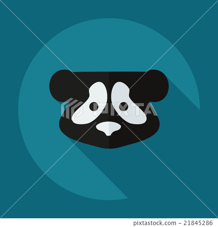 Flat modern design with shadow icons pandas 21845286