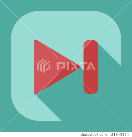 Flat modern design with shadow icon player - Stock Illustration ...