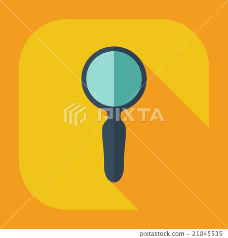 Flat modern design with shadow Icon loupe Flat modern design with shadow Icon loupe 21845535