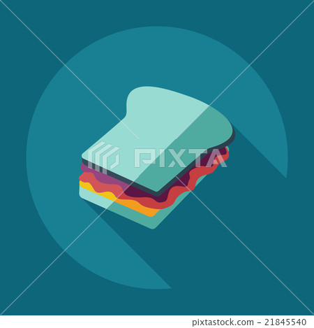 Flat modern design with shadow Icon school lunch Flat modern design with shadow Icon school lunch 21845540