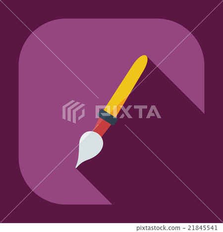 Flat modern design with shadow Icon brush Flat modern design with shadow Icon brush 21845541