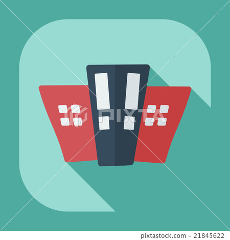 Flat modern design with shadow icons building - Stock Illustration ...