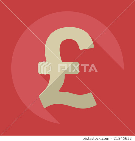 Flat modern design with shadow icons currency unit 21845632