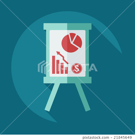 Flat modern design with shadow icons business - Stock Illustration ...