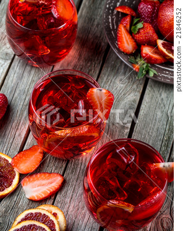 Blood orange strawberry rum punch Blood orange strawberry rum punch 21846252