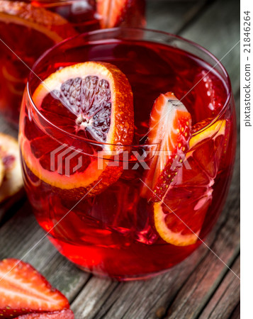 Blood orange strawberry rum punch Blood orange strawberry rum punch 21846264
