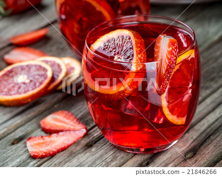 Blood orange strawberry rum punch Blood orange strawberry rum punch 21846266