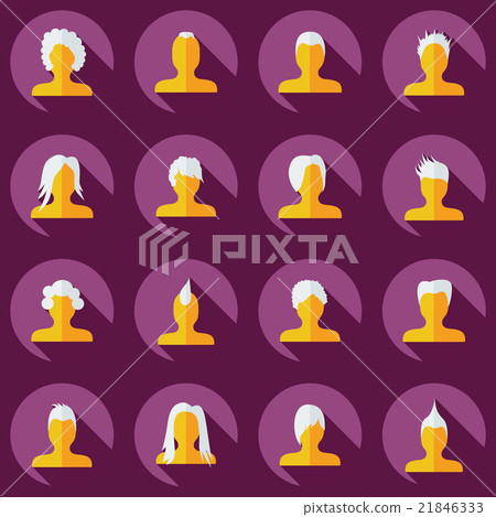 Flat modern design with shadow Man silhouette 21846333