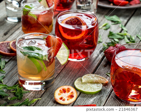 Various fruit cocktails Various fruit cocktails 21846367