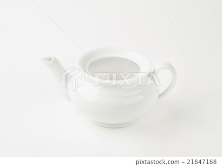 White porcelain teapot 21847168