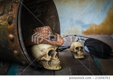 Skull cap on the water tank Skull cap on the water tank 21848761