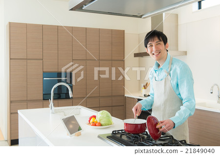 Cooking image (1 man) Cooking image (1 man) 21849040