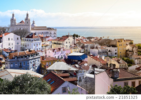 View of Alfama from Castle in Lisbon, Portugal View of Alfama from Castle in Lisbon, Portugal 21851325