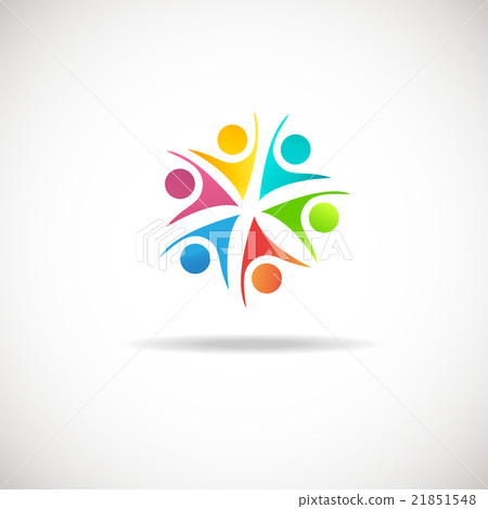 Abstract people logo, sign, icon. - Stock Illustration [21851548] - PIXTA