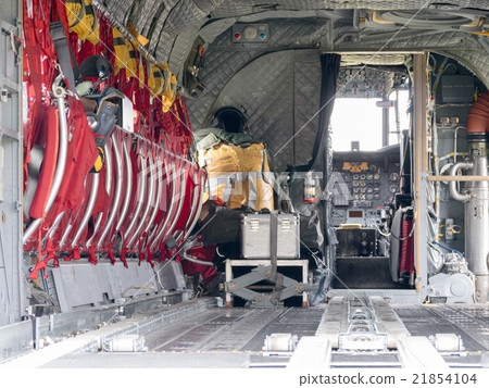 Air Self-Defense Force Transport helicopter CH-47J in-flight and cockpit _ 2 21854104