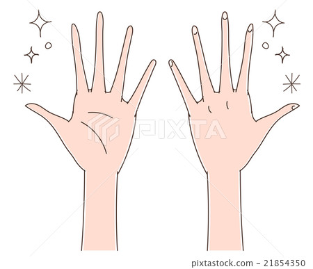 Illustration of a clean hand - Stock Illustration [21854350] - PIXTA
