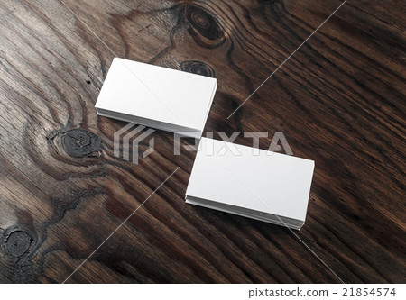 Business cards on wooden background Business cards on wooden background 21854574