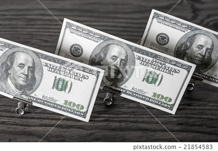 Dollars in paper clips Dollars in paper clips 21854583