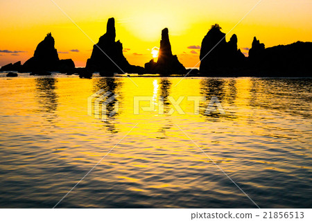 Hashima-iwa的黎明（和歌山縣的風景） 21856513