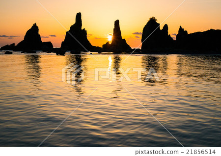 Hashima-iwa的黎明（和歌山縣的風景） 21856514