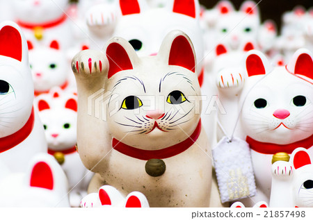 The lucky cat of Futatsukuji (Tokyo landscape) 21857498