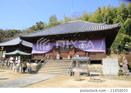 Shikoku Buddhist No. 49 Buddhist priest "Jodoji" main hall Shikoku Buddhist No. 49 Buddhist priest "Jodoji" main hall 21858035
