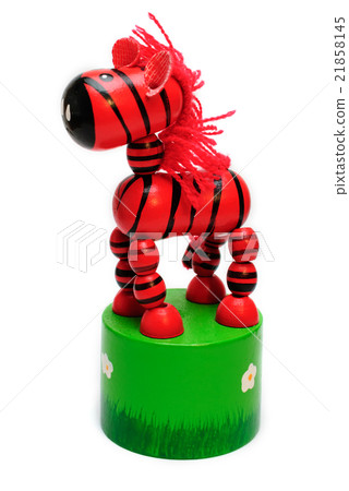 isolated  springy horse 21858145