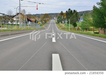 Straight road Straight road 21858350