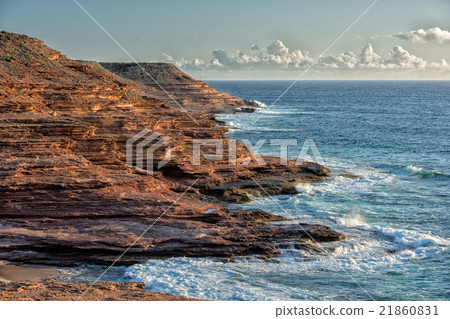 Kalbarri Batavia coast cliffs on the ocean 21860831