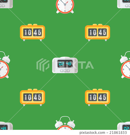 vector clock watches seamless pattern. vector clock watches seamless pattern. 21861833