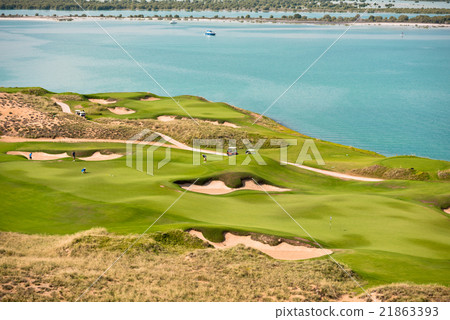 golf resort with the scenery of the sea 21863393