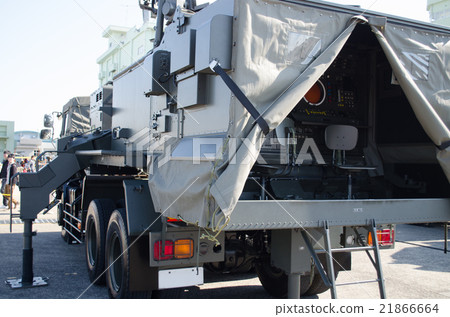 “空中自衛隊”81短程地對空防空導彈（短SAM）【射擊控制裝置】車輛後側 21866664
