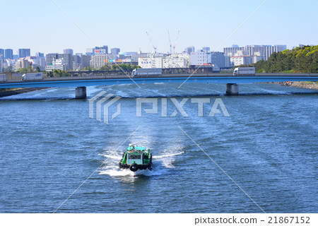 船運行京濱運河 船運行京濱運河 21867152