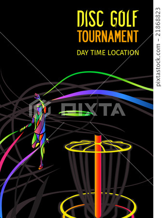 Disc golf or Frolf sports banner 21868823