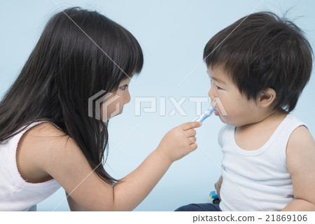 My sister who will give her little brother's tooth postcard My sister who will give her little brother's tooth postcard 21869106