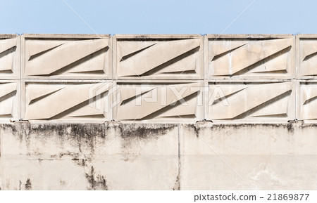 Cement barrier wall Cement barrier wall 21869877
